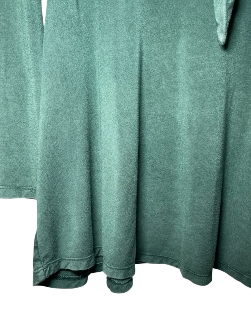 American Eagle Olive Green Soft & Sexy Tie-Front Long Sleeve Top Size Small - Picture 5 of 11